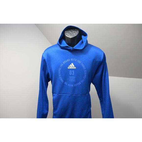 adidas Other - Adidas Hoodie Athletic Sweater ClimaWarm Performance Blue Mens Size Medium